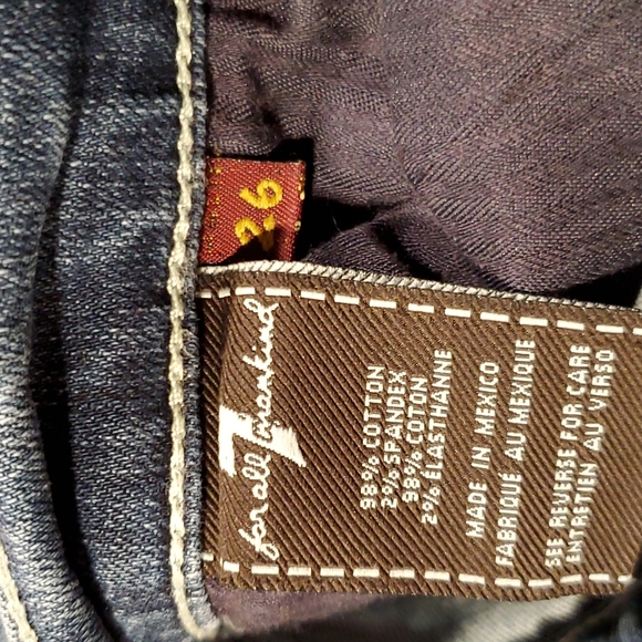 7 for all mankind jeans,size 26 - Picture 8 of 14
